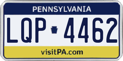 PA license plate LQP4462