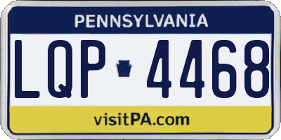 PA license plate LQP4468
