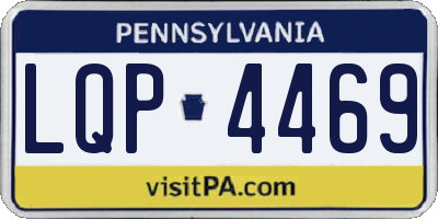 PA license plate LQP4469