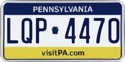 PA license plate LQP4470