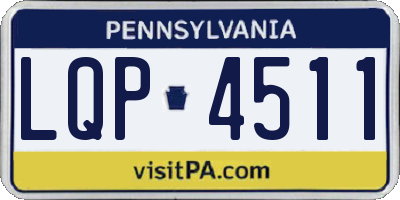 PA license plate LQP4511