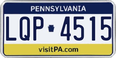 PA license plate LQP4515