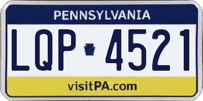 PA license plate LQP4521