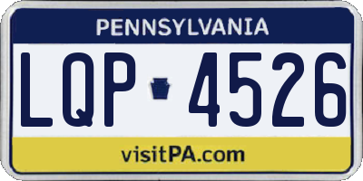 PA license plate LQP4526
