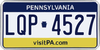 PA license plate LQP4527