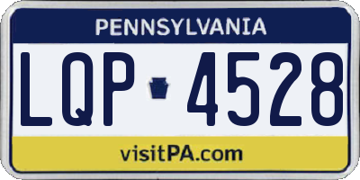 PA license plate LQP4528