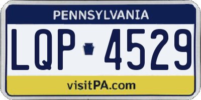 PA license plate LQP4529