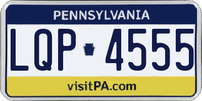 PA license plate LQP4555