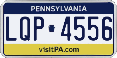 PA license plate LQP4556
