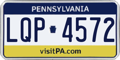 PA license plate LQP4572