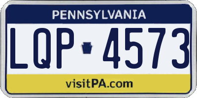 PA license plate LQP4573