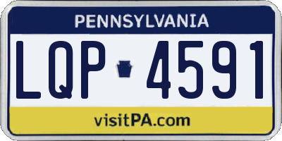 PA license plate LQP4591