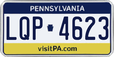 PA license plate LQP4623