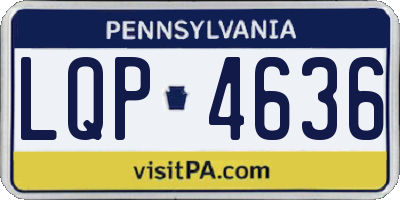 PA license plate LQP4636