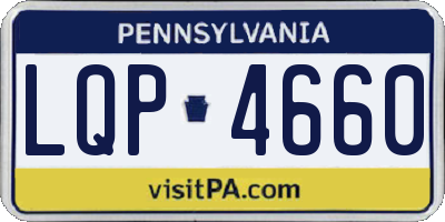 PA license plate LQP4660