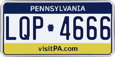PA license plate LQP4666