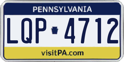 PA license plate LQP4712