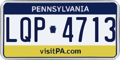 PA license plate LQP4713