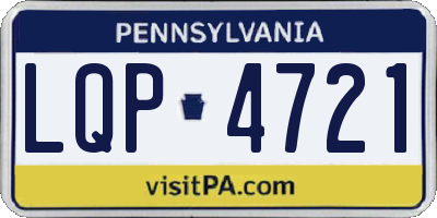 PA license plate LQP4721