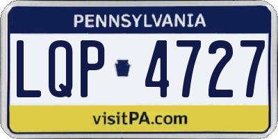 PA license plate LQP4727