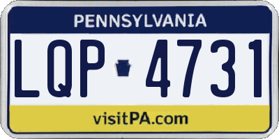 PA license plate LQP4731