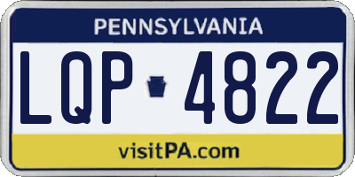 PA license plate LQP4822