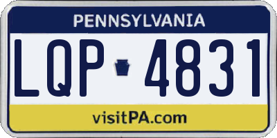 PA license plate LQP4831