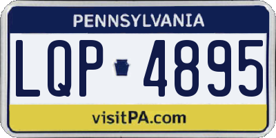 PA license plate LQP4895