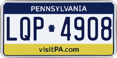 PA license plate LQP4908