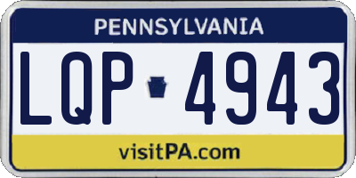 PA license plate LQP4943