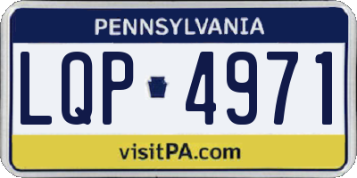PA license plate LQP4971