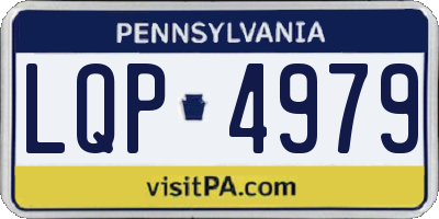PA license plate LQP4979