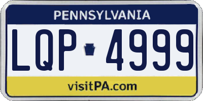 PA license plate LQP4999
