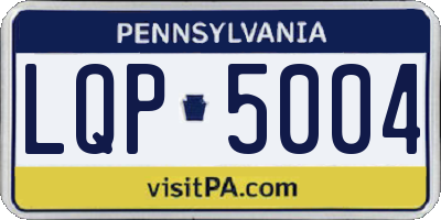 PA license plate LQP5004