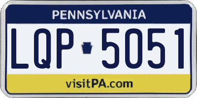 PA license plate LQP5051