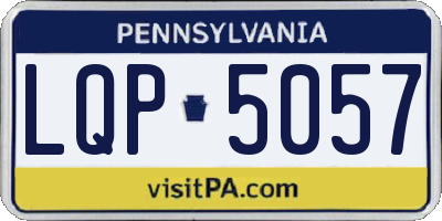 PA license plate LQP5057