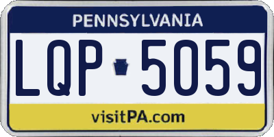 PA license plate LQP5059