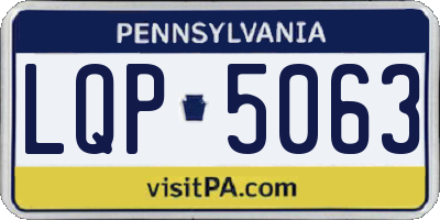 PA license plate LQP5063