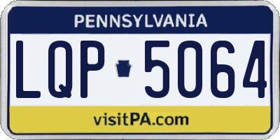 PA license plate LQP5064