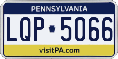 PA license plate LQP5066