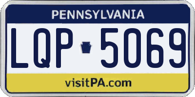 PA license plate LQP5069