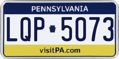 PA license plate LQP5073