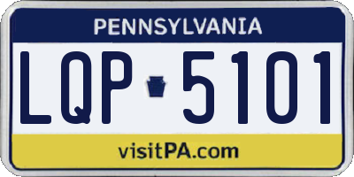 PA license plate LQP5101