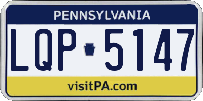 PA license plate LQP5147