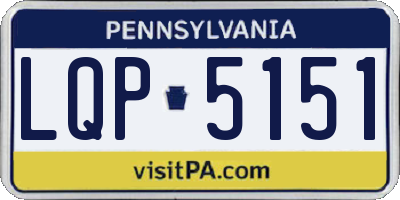 PA license plate LQP5151