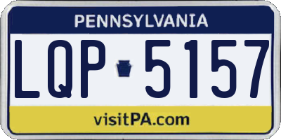 PA license plate LQP5157