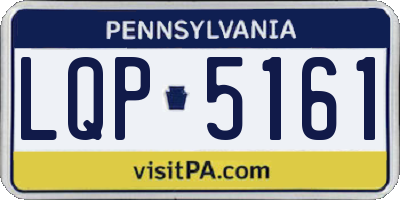 PA license plate LQP5161