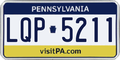 PA license plate LQP5211