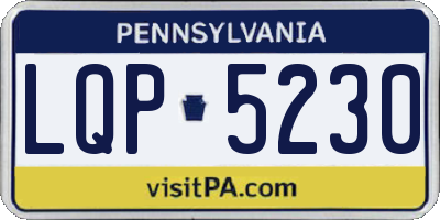PA license plate LQP5230