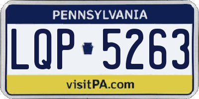 PA license plate LQP5263